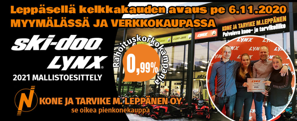 Kelkkakauden avaus perjantaina 06.11.2020