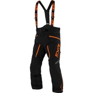 FXR MISSION LITE ajohousut musta/oranssi