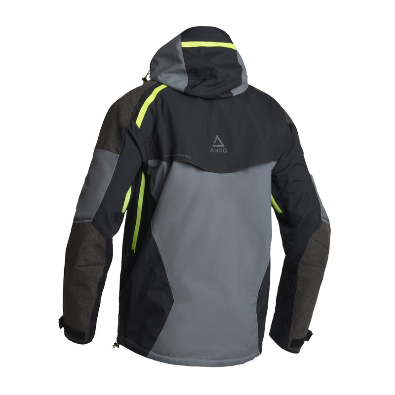 AMOQ Orbit Kuoritakki, Musta/ Harmaa/Hi-Vis - Image 2