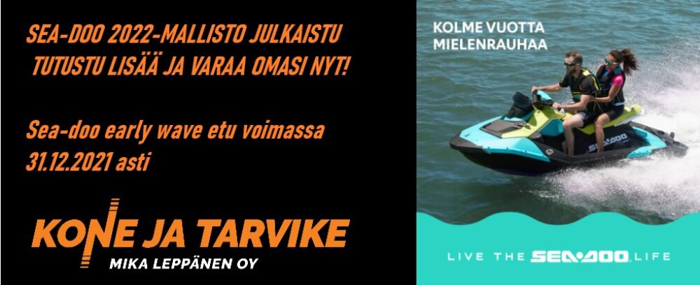 Sea-doo 2022 ennakkokauppa nyt alkanut