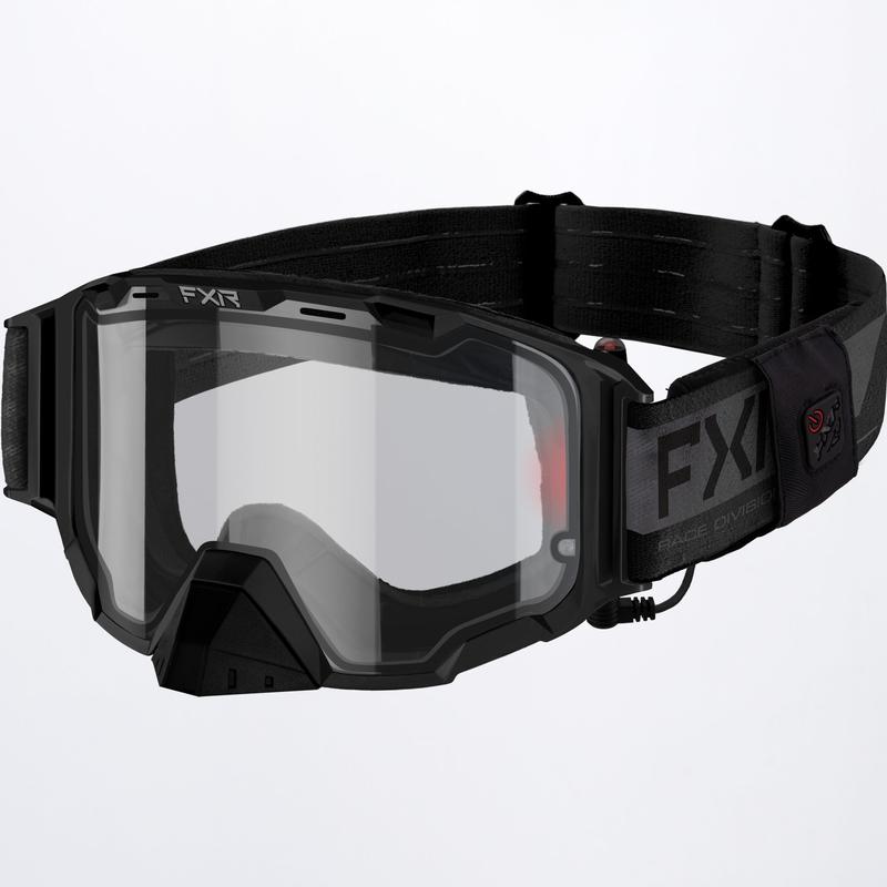 FXR Maverick Cordless lämmitettävät lasit, musta-harmaa Akulla