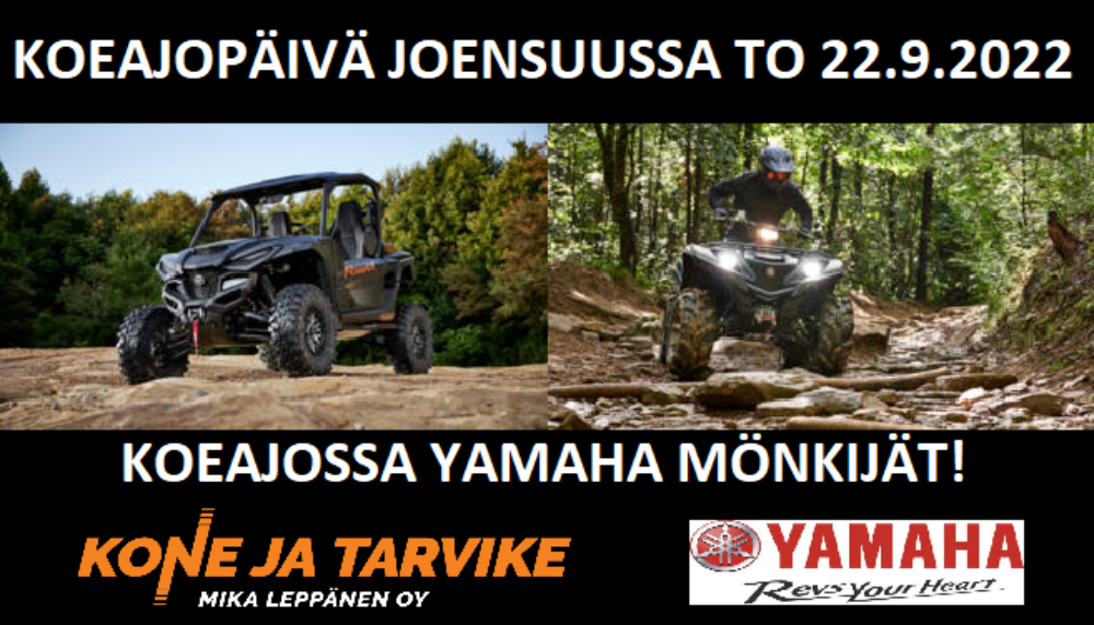 Yamaha mönkijöiden Koeajopäivä Joensuussa!