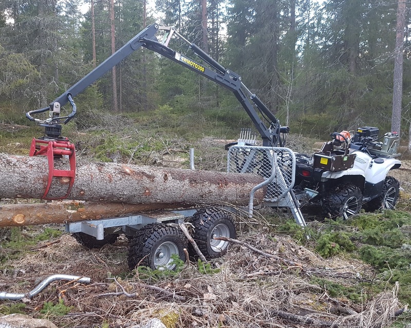 ATV GRAPPLE CRANE 350-II Hydraulisella vedolla ja vinssilla - Image 2