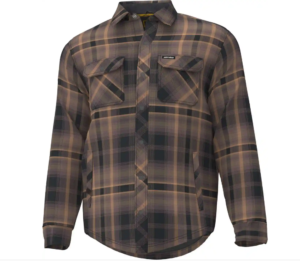 Ski-Doo miesten Plaid overshirt/ flanellipaita ruskea/bronze