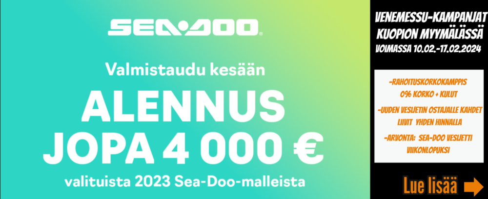 Sea-doo kevätkampanja nyt etusi jopa 4000€