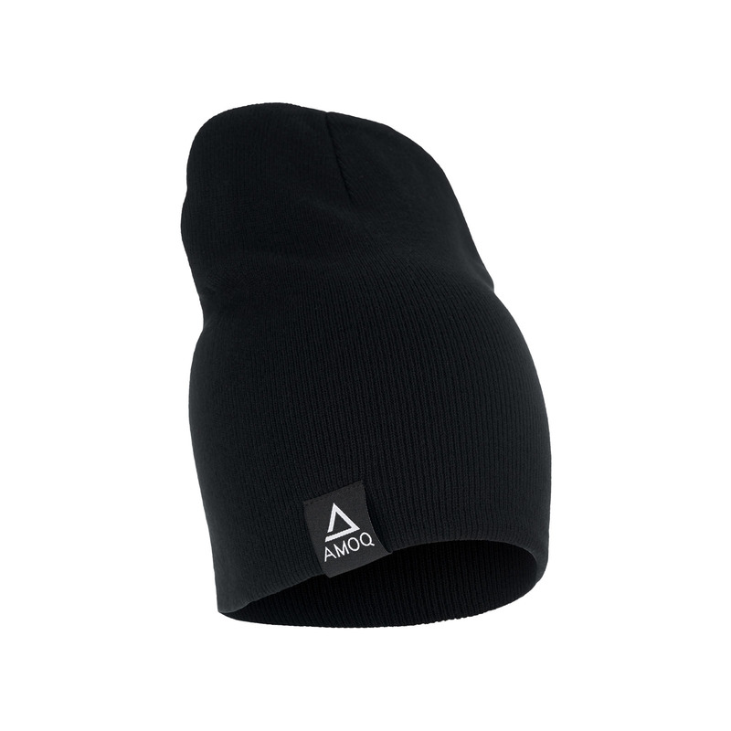 AMOQ Beanie Fold-Up Musta