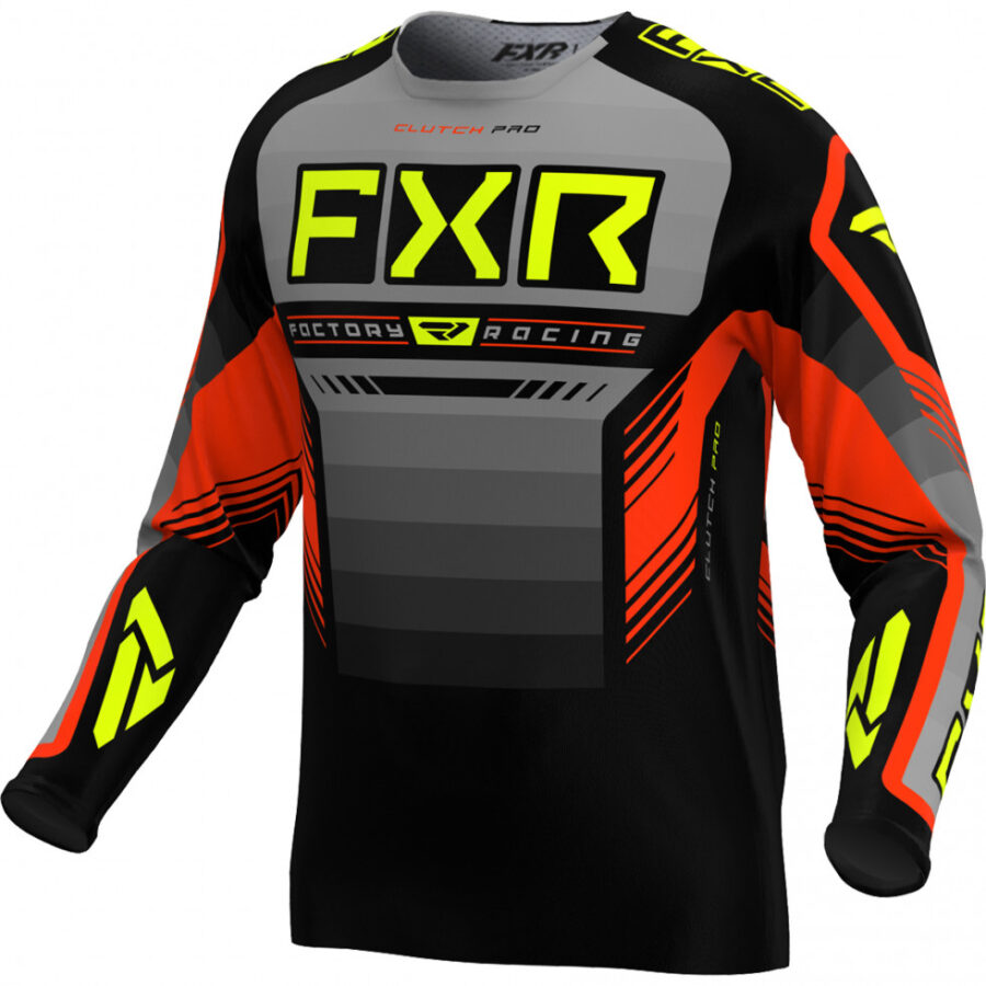 FXR Clutch Pro MX Paita Gray/Nuke/Hi-Vis