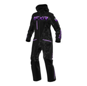 FXR W RANGER INSTINCT LITE MONOSUIT BLACK-CAMO/LILAC FADE