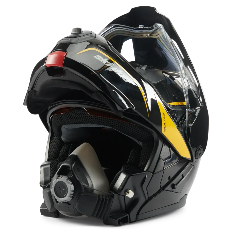 Ski Doo Exome Sport Radiant Helmet Musta- Keltainen - Image 2