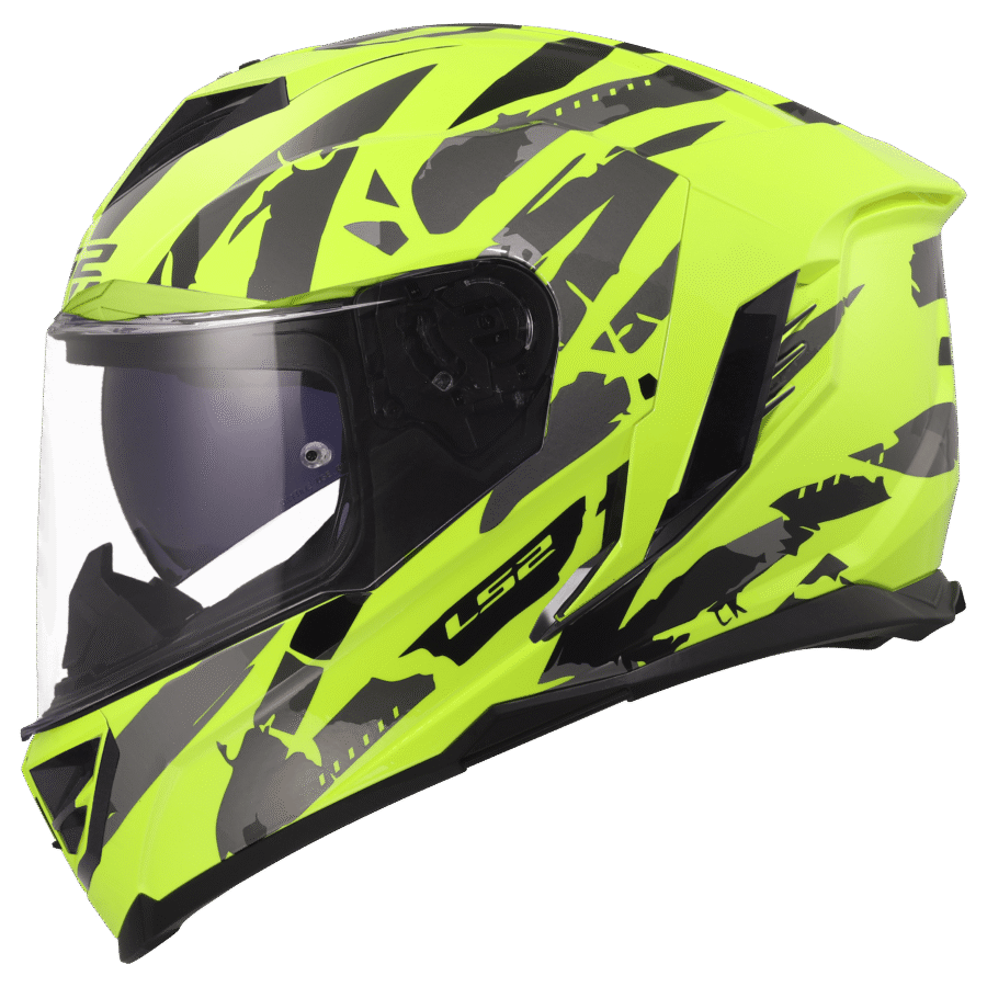 LS2 FF818 STORM III KAOS H-V YELLOW - Image 2