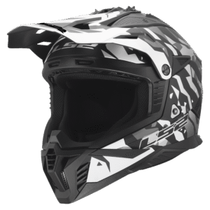 LS2 MX708 FAST II- GROTESK BLACK GRAY