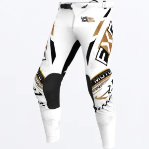 FXR Podium Gladiator MX Ajohousut White/Black/Gold