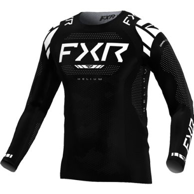 FXR Helium MX Jersey Blackout