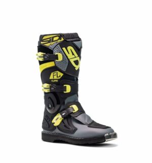 SIDI Flame Junior lasten motocross-saappaat Black Lime Gray