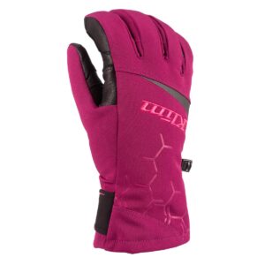 KLIM Bombshell Goretex naisten moottorikelkkahanskat Magenta Purple- Pink Glo