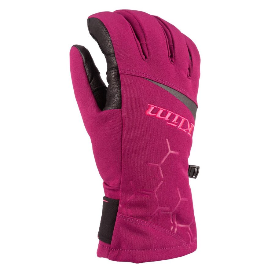 KLIM Bombshell Goretex naisten moottorikelkkahanskat Magenta Purple- Pink Glo