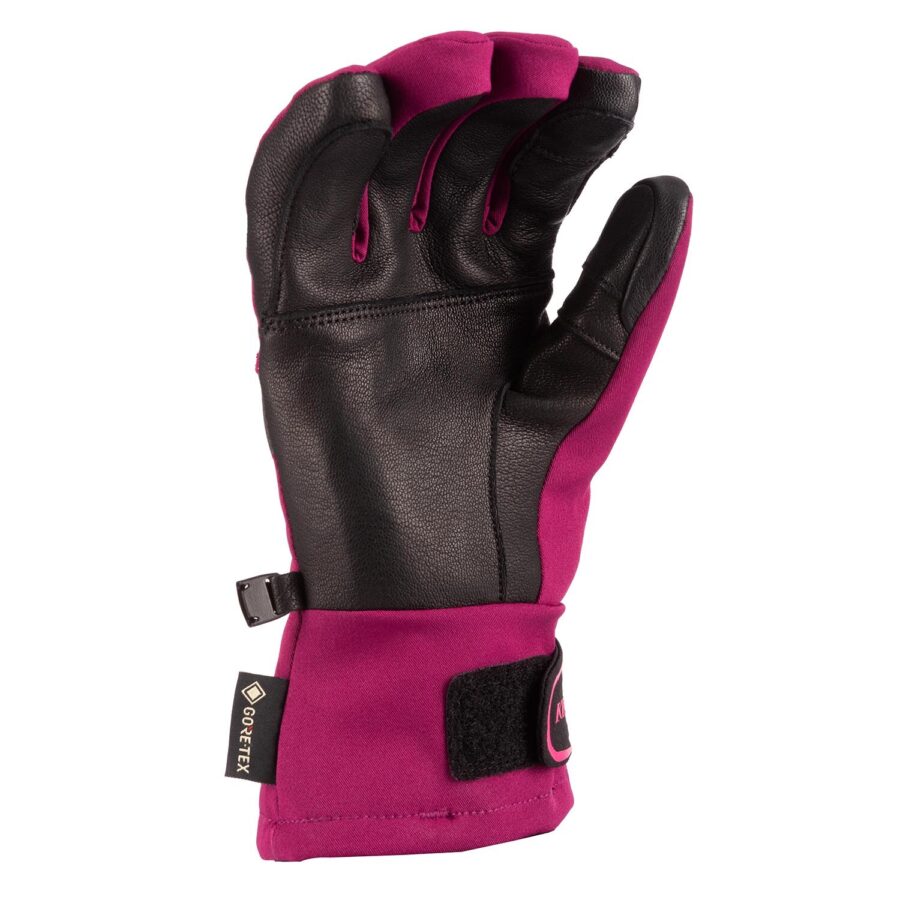 KLIM Bombshell Goretex naisten moottorikelkkahanskat Magenta Purple- Pink Glo - Image 2