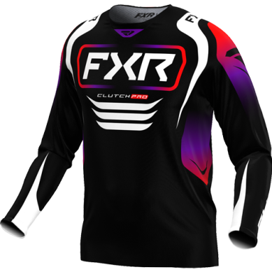 FXR Clutch Pro MX Jersey BLACK/RED/PURPLE