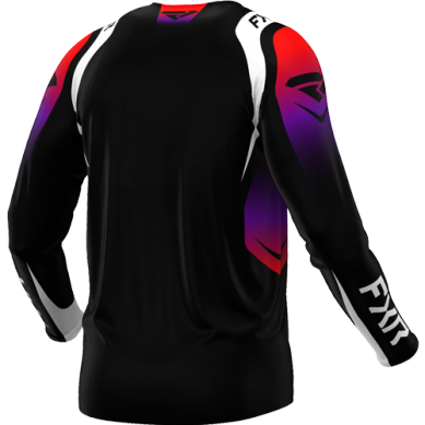 FXR Clutch Pro MX Jersey BLACK/RED/PURPLE - Image 2
