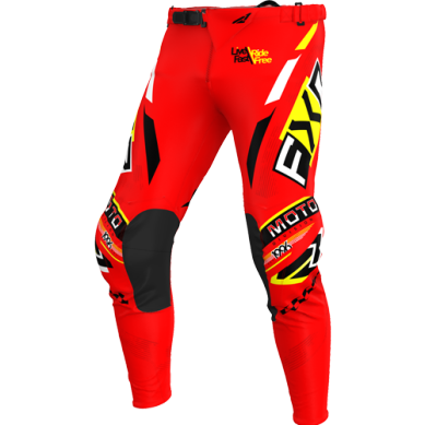 FXR Podium Gladiator MX Ajohousut RED/BLACK/YELLOW