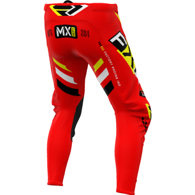 FXR Podium Gladiator MX Ajohousut RED/BLACK/YELLOW - Image 2