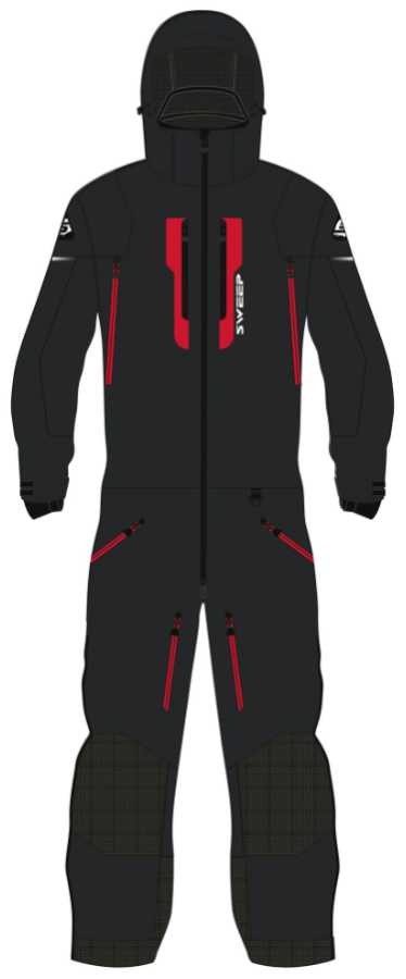 Sweep Everest Insulated kelkkahaalari, musta/punainen