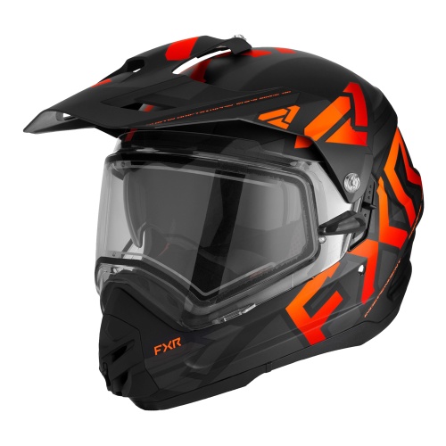 FXR Torque X Team kypärä , Musta/ Oranssi